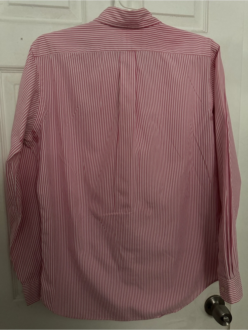Ralph Lauren Red & White Striped Button-Down Shirt for Men Size S-M - Picture 5 of 8